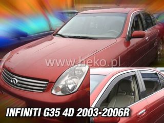 Heko – Ανεμοθραύστες Παραθύρων για Infiniti G35 4πορτο 2003 > 2006 (Εμπρός) – 2 Τεμ. (ANEM.21507)