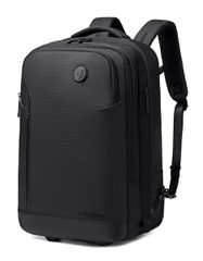 ARCTIC HUNTER τσάντα ταξιδίου LG00861 με θήκη laptop 15.6", τροχήλατη, 42L/54L, μαύρη