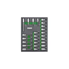 Σετ καρυδάκια μύτες (Bit Socket Set) 25 τμχ TOPTUL