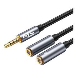 ATC HQ 3.5MM 4PIN AUDIO + MICROPHONE ADAPTER CABLE 0.35M