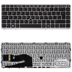 Teclado Español para Portátil - Spanish Laptop Keyboard για HP EliteBook 850 G2 - Product number : G8T23AV 776475-151 776475-031 776475-041 ES Black Silver Frame ( Κωδ.40363ESSIL )