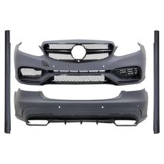 Kit amaxómatos gia Mercedes E-Class W212 Facelift 13-16 Profylaktíras E63 Schédio Gyalisteró mávro