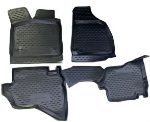ΠΑΤΑΚΙΑ ΣΕ ΣΚΑΦΗ TPE ΛΑΣΤΙΧΟ ΓΙΑ FORD RANGER 2007-2011 ΣΕ ΜΑΥΡΟ ΧΡΩΜΑ ΜΕ ΔΙΑΤΡΗΤΑ ΚΟΥΜΠΩΜΑΤΑ NOVLINE - 4 ΤΕΜ.