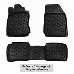 ΠΑΤΑΚΙΑ ΣΕ ΣΚΑΦΗ TPE ΛΑΣΤΙΧΟ ΓΙΑ FORD FIESTA 3D / 5D 03/2011-2017 ΣΕ ΜΑΥΡΟ ΧΡΩΜΑ NOVLINE - 4 ΤΕΜ.