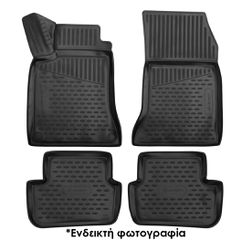 ΠΑΤΑΚΙΑ ΣΕ ΣΚΑΦΗ TPE ΛΑΣΤΙΧΟ ΓΙΑ TOYOTA IQ 01/2009+ ΣΕ ΜΑΥΡΟ ΧΡΩΜΑ NOVLINE - 4 ΤΕΜ.