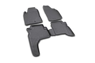 ΠΑΤΑΚΙΑ ΣΕ ΣΚΑΦΗ TPE ΛΑΣΤΙΧΟ ΓΙΑ MITSUBISHI PAJERO SPORT 1997-2008 ΣΕ ΜΑΥΡΟ ΧΡΩΜΑ NOVLINE - 4 ΤΕΜ.