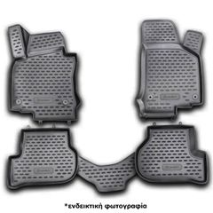 ΠΑΤΑΚΙΑ ΣΕ ΣΚΑΦΗ TPE ΛΑΣΤΙΧΟ ΓΙΑ VW GOLF 6 2009-2012 ΣΕ ΜΑΥΡΟ ΧΡΩΜΑ NOVLINE - 4 ΤΕΜ.
