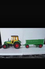 Vintage Dickie Spielzeug Τρακτέρ με Τρέιλερ Σετ Τηλεκατευθυνόμενο