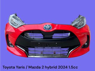 TOYOTA YARIS / MAZDA 2 HYBRID 2020-2026 ΜΕΤΑΧΕΙΡΙΣΜΕΝΑ ΑΝΤΑΛΛΑΚΤΙΚΑ ( Μουράκι εμπρός κομπλέ < φτερά , φανάρια , καπώ , προφυλακτήρας , μετόπη , τραβέρσα , πλαστικά κ.α. > γνήσια μεταχειρισμένα )