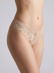 Brazilian Slip με Δαντέλα – Μπεζ