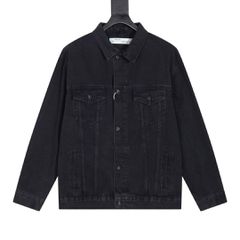 Off-White Logo-Embroidered Denim Jacket High Quality