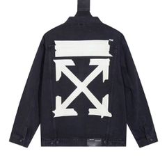 Off-White Logo-Embroidered Denim Jacket High Quality-thumb-8