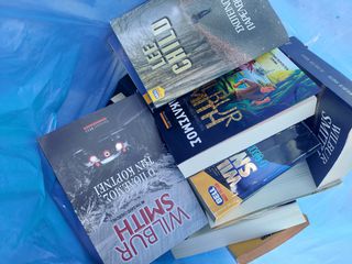 Πλήρεις σειρές βιβλίων Wilbur Smith και Lee Child, σε εξαιρετική κατάσταση!