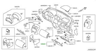 ΠΟΡΤΑ ΝΤΟΥΛΑΠΙΟΥ  ΤΑΜΠΛΟ  NISSAN MICRA K13  685101HB0A
