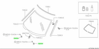 ΚΛΙΠ ΕΜΠΡΟΣΘΙΟΥ ΠΑΜΠΡΙΖ  NISSAN  SERENA C23   727140C000