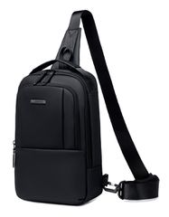 GOLDEN WOLF τσάντα Crossbody GXB00725, 4L, μαύρη
