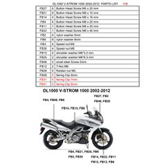 Σετ Βίδες-Κλιπάκια Για Τα Πλαστικά Suzuki DL1000 V-Strom 1000 2002-2012-thumb-1