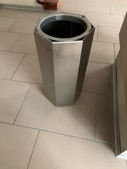 Μεταλλικός κάδος απορριμάτων πολύγωνος 60 ύψος x 30 πλάτος