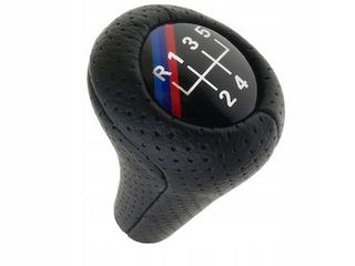Πόμολο 5 Ταχυτήτων για BMW M-Power, Δερμα- Μαύρο