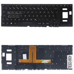 Deutsche Tastatur für Laptop - German Laptop Keyboard για Asus ROG Zephyrus S GX501 GX501GI GX501GV GX501VI GX531 GX531GX GX531GS GX531GW GX501VI-XS74 V161162AS1 0KNB0-6613US00 DE No Frame Backlight B