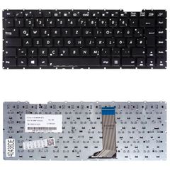 Deutsche Tastatur für Laptop - German Laptop Keyboard για Asus X451 X451E X451C X451V X451CA X451M X451MA X451MAV X403M X453M X453 X455L AEXJBU00110 0KNB0-4133US00 DE No Frame Black ( Κωδ.40438DE )