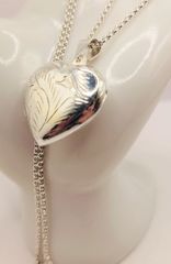 Vintage χειροποίητο του 70’ κολιέ μενταγιόν καρδιά Locket ασήμι 925° Α9576 ΤΙΜΗ 190 ΕΥΡΩ