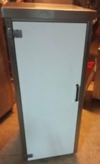 Επιδαπέδια ραφιερα inox με laminate πόρτα   ΩΡ-Α11