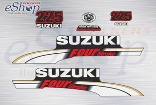 Αυτοκόλλητα σετ για Suzuki τετράχρονη εξωλέμβια df 225 Hp 2004 - 2009