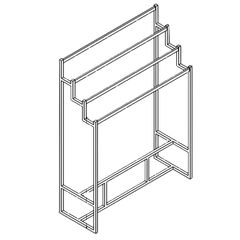 Stand 54 120x45x165 cm