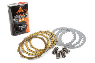 Κιτ Δισκοι Συμπλεκτη & Λαδι Aprilia Rs 50, Rx 50, Dt 50, Tzr 50 (Am6) Minarelli (5Τεμ) | Motoforce