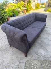 Τριθέσιος Καναπές Chesterfield Efsane (2.25m) - Σαν Καινούργιος