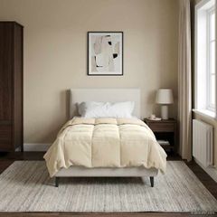 vidaXL Κουβέρτα ολόκληρου του χρόνου 140 x 200 cm 4 Εποχές Κρεμ