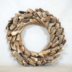 Στεφάνι Nextdeco μασίφ ξύλο teak Υ36×36×6εκ.