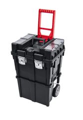 Εργαλειοφόρος τροχήλατος Wheelbox HD Compact Logic με 2 μέρη Πλαστικοί τροχοί με επίστρωση καουτσούκ Μεταλλικά κλείστρα 4 ταμπακέρες με πολυκαρβονικά καπάκια Δίσκο Διαστάσεις: 450X350X645mm / WHEELBOX