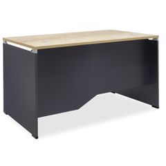 Γραφείο Lotus Φυσικό - Ανθρακί 120x80x75cm