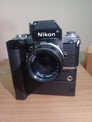 Nikon F2 Photomic 35mm + md-3 + mb-2+ φακός nikon nikkor-s 35mm f/2.8