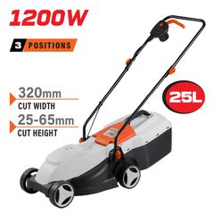 Μηχανή Γκαζόν Ηλεκτρική Χλοοκοπτικό 1200W NAKAYAMA EM3220 Κοπή 32cm με Ρύθμιση 3 Θέσεων ( 066361 )