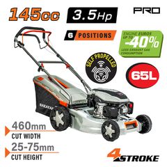 Μηχανή Γκαζόν Βενζίνης Αυτοκινούμενη 3,5Hp 145cc NAKAYAMA PRO PM4830 Κοπή 46cm με Ρύθμιση 6 Θέσεων ( 032397 )