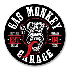 Gas Monkeys Garage Αυτοκόλλητο Round Seal GMG Sticker