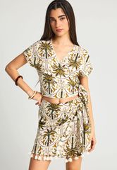 Funky Buddha Γυναικείο Κρουαζέ Top FBL013-112-17