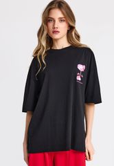 Funky Buddha Γυναικείο βαμβακερό T-shirt FBL013-156-04