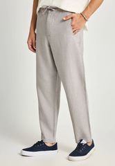 Funky Buddha Ανδρικό comfort fit λινό chino παντελόνι FBM013-011-02-thumb-3