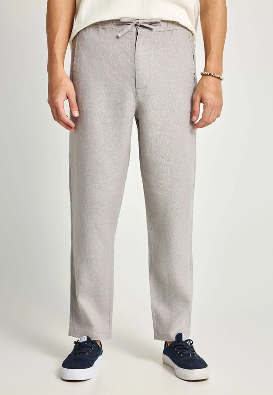 Funky Buddha Ανδρικό comfort fit λινό chino παντελόνι FBM013-011-02