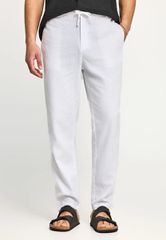 Funky Buddha Ανδρικό comfort fit λινό chino παντελόνι FBM013-011-02
