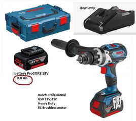 Bosch Professional, κρουστικό δράπανο, GSB 18V-85C, Heavy duty