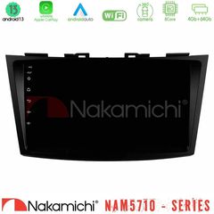 Nakamichi NAM5710 Series 8Core Android13 4+64GB Suzuki Swift 2011-2016 Navigation Multimedia Tablet 9"