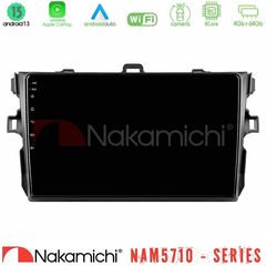 Nakamichi NAM5710 Series 8Core Android13 4+64GB Toyota Corolla 2007-2012 Navigation Multimedia Tablet 9"