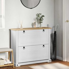 Ντουλάπα Παπουτσιών με ράφι Corona Λευκό 99 x 32 x 85 εκ. 42024953