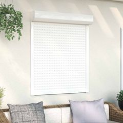 Ρολό εισόδου Λευκός 100 x 130 cm Αλουμίνιο και Πολυουρεθάνη 42047055