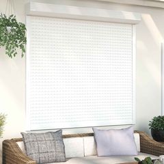 Ρολό εισόδου Λευκός 160 x 150 cm Αλουμίνιο και Πολυουρεθάνη 42047062